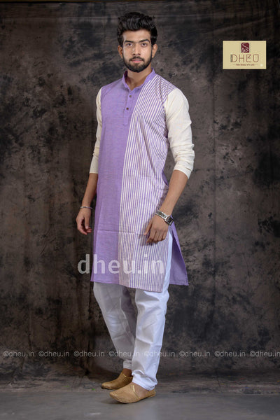 Pure Cotton Stripe  kurta - Boutique Dheu