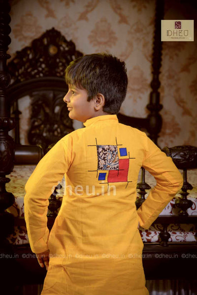 Cotton Applique Kurta for Boys - Boutique Dheu