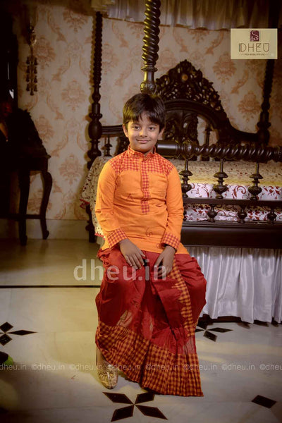 Cotton Dhoti-Kurta Set for Boys - Boutique Dheu