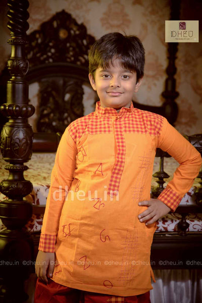 Cotton Dhoti-Kurta Set for Boys - Boutique Dheu