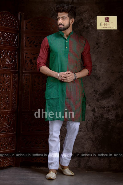 Pure Cotton Stripe  kurta - Boutique Dheu