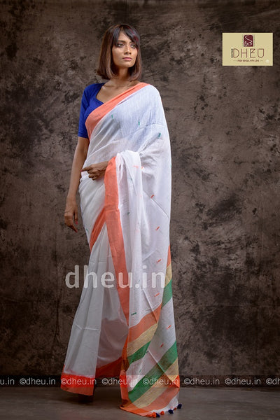 Independence Special Khadi Saree - Boutique Dheu