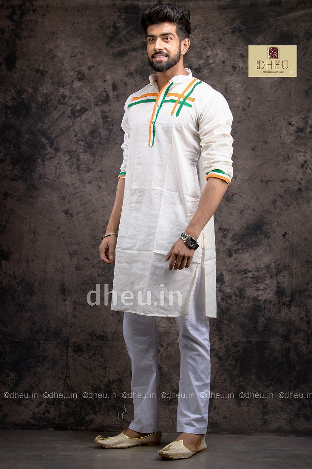 Independence Special  Kurta for Men - Boutique Dheu