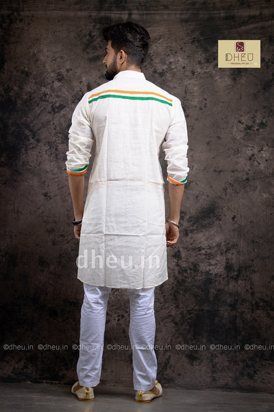 Independence Day Saree-Kurta Couple Set - Boutique Dheu