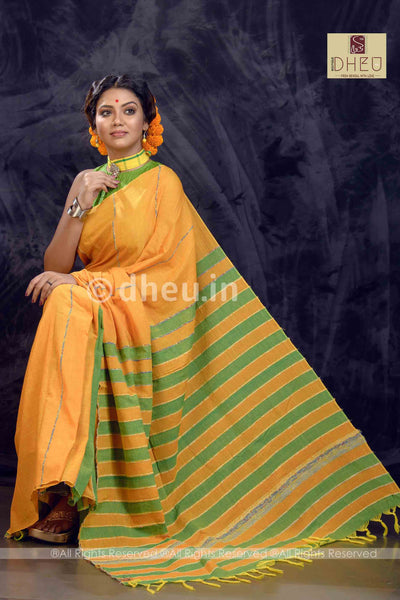 Khes – Handloom pure Cotton Saree - Boutique Dheu