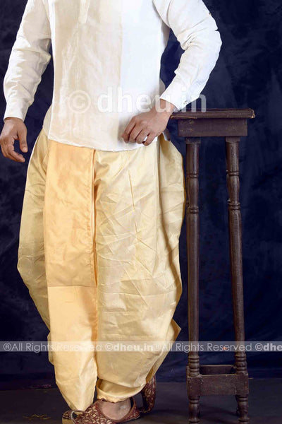 Ready to Wear Dhoti-Silk - Boutique Dheu