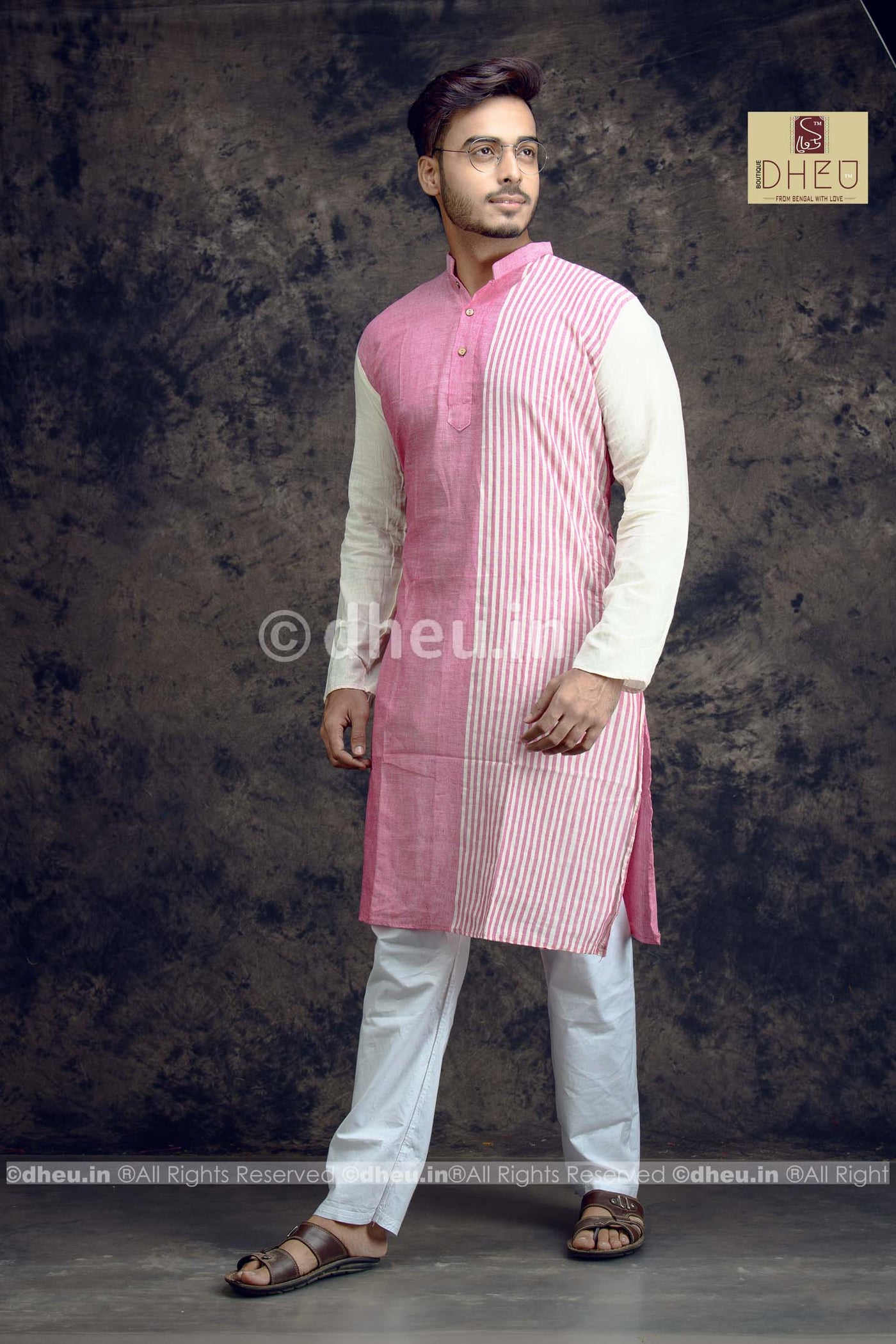 Pure Cotton Stripe  kurta - Boutique Dheu