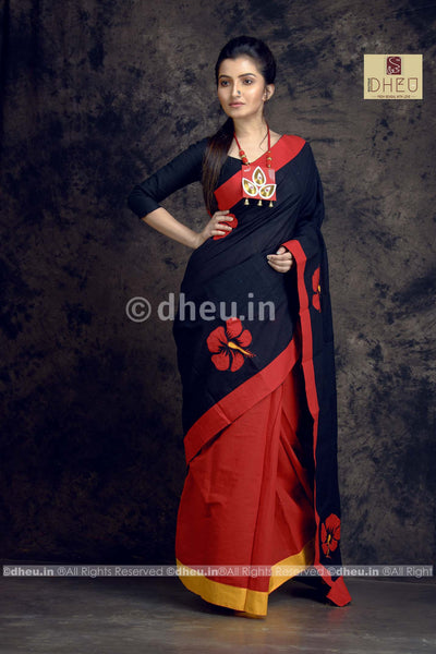 Joba-Dheu Exclusive Applique Saree - Boutique Dheu