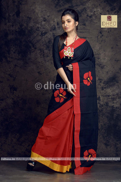 Joba-Dheu Exclusive Applique Saree - Boutique Dheu