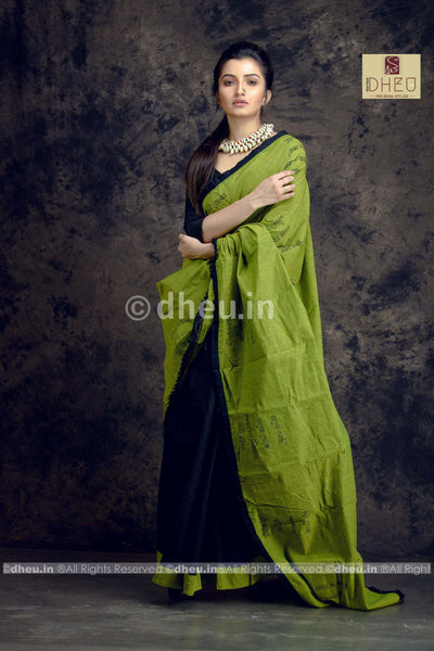 Amar Vitoro Bahire-Dheu Exclusive Applique Saree - Boutique Dheu