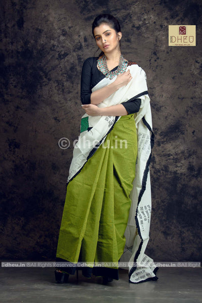 Kite Applique-Dheu Exclusive Applique Saree - Boutique Dheu