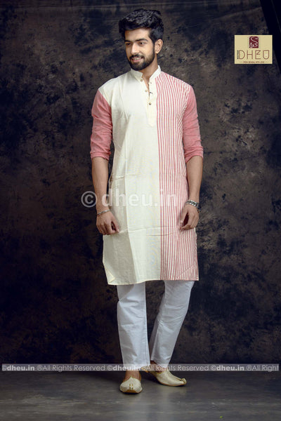 Stripe Pure Cotton kurta - Boutique Dheu
