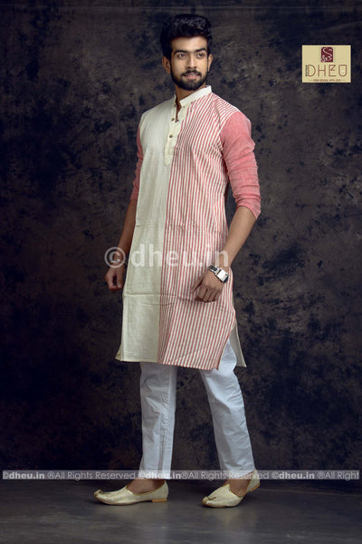 Stripe Pure Cotton kurta - Boutique Dheu