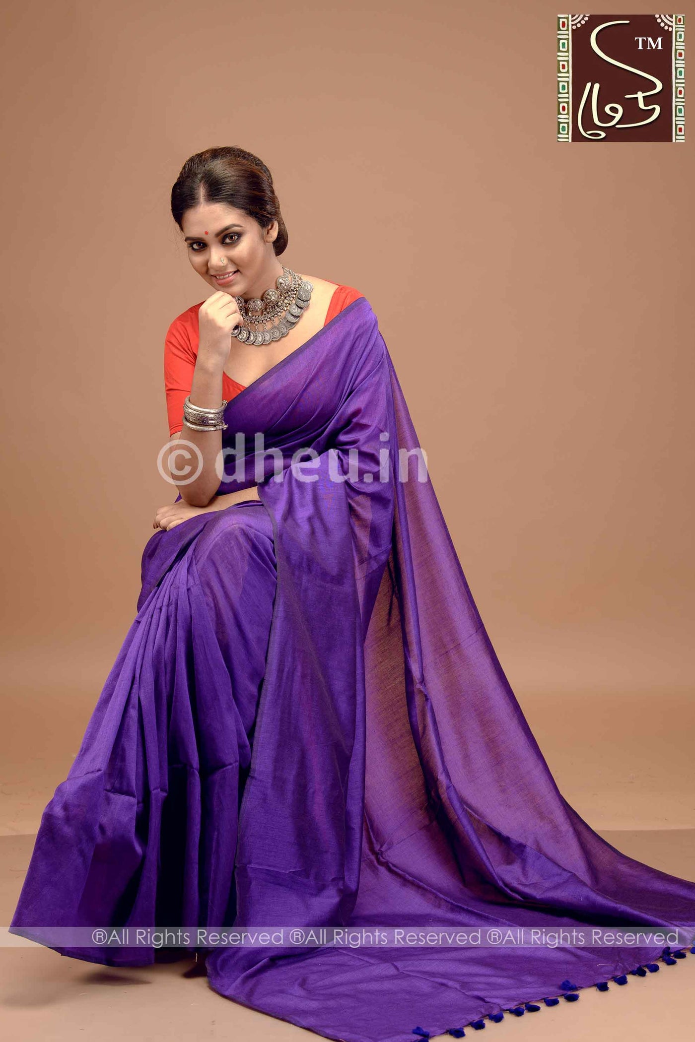 Albeli – The Urban Drapes- Ink Purple - Boutique Dheu