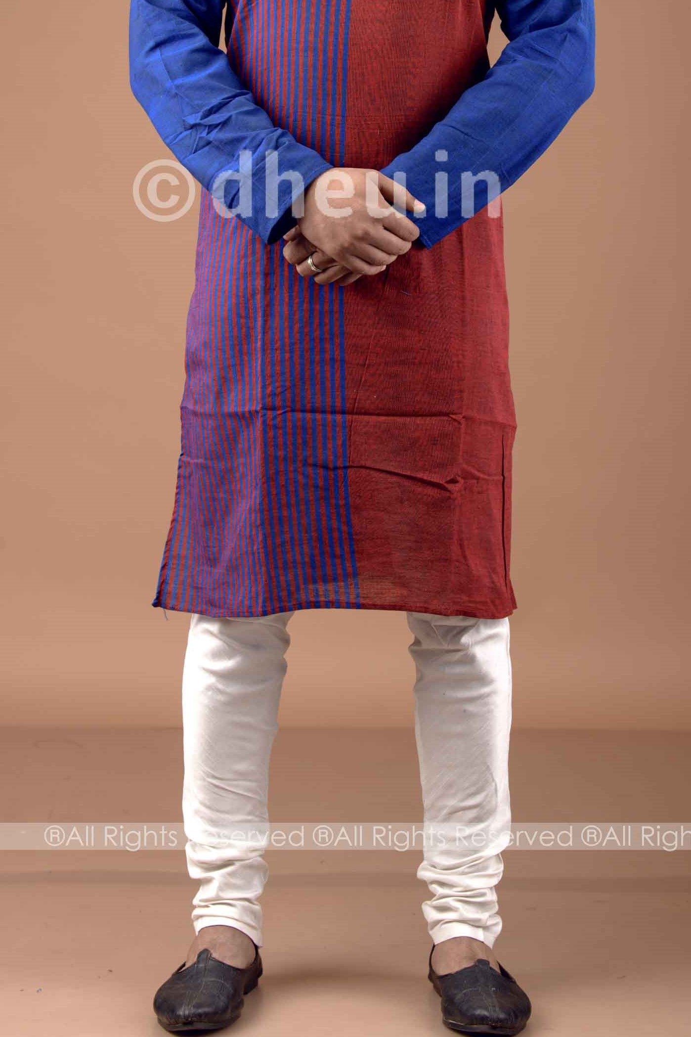 White Cotton Churi Pant- Handloom Cotton - Boutique Dheu