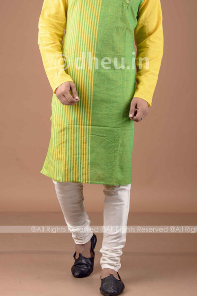 White Cotton Churi Pant- Handloom Cotton - Boutique Dheu