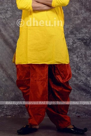 Ready to Wear Dhoti-Silk - Boutique Dheu