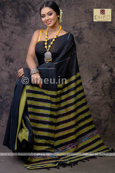 Khes – Handloom pure Cotton Saree - Boutique Dheu