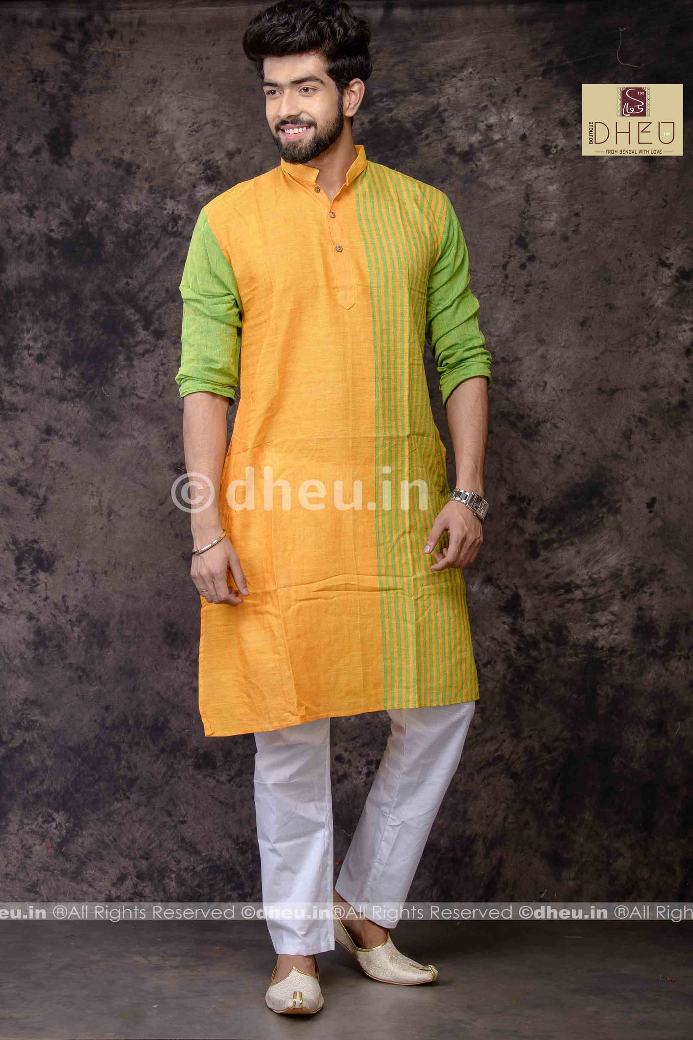 Pure Cotton Stripe  kurta - Boutique Dheu