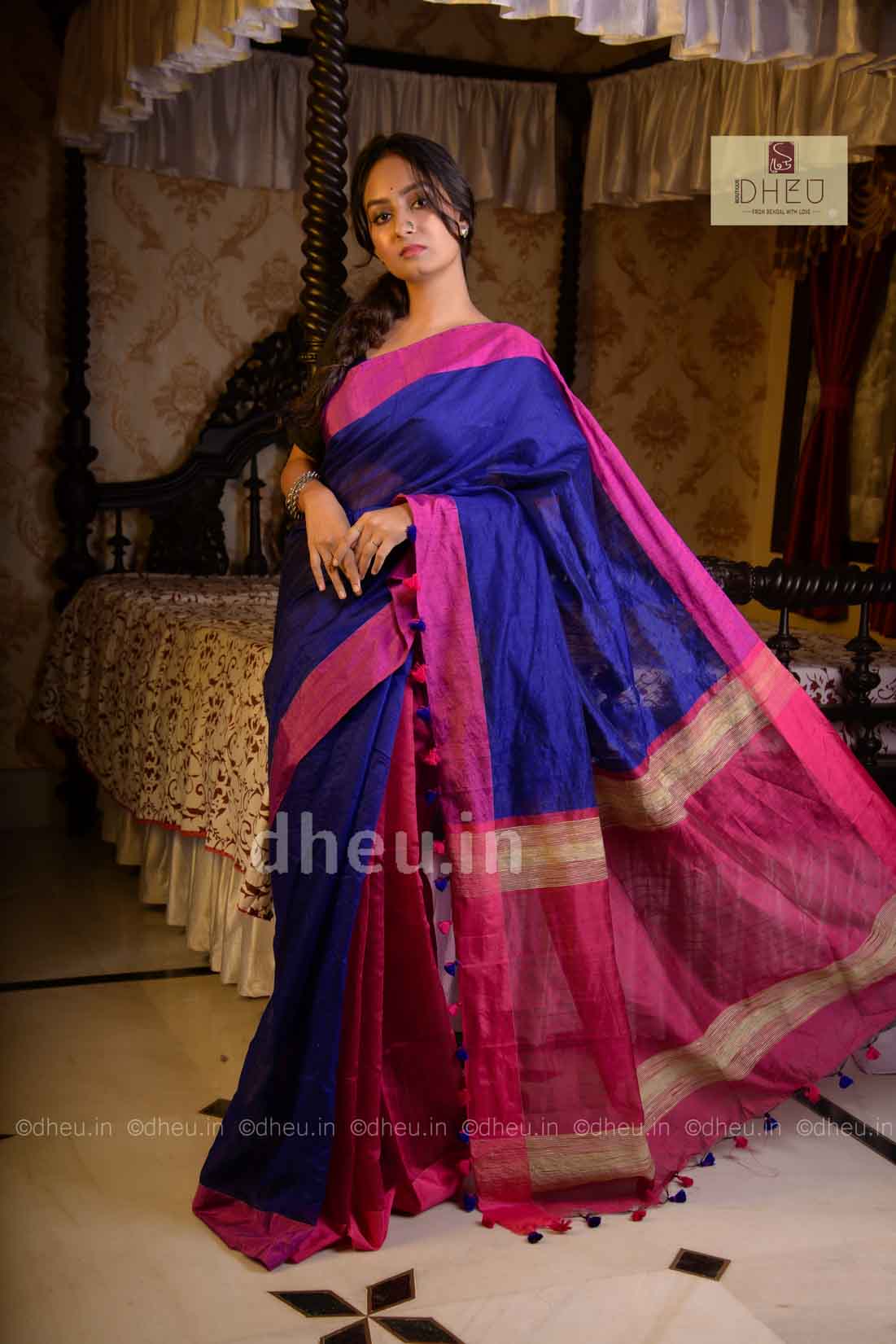 Bengal Handloom  Saree - Boutique Dheu