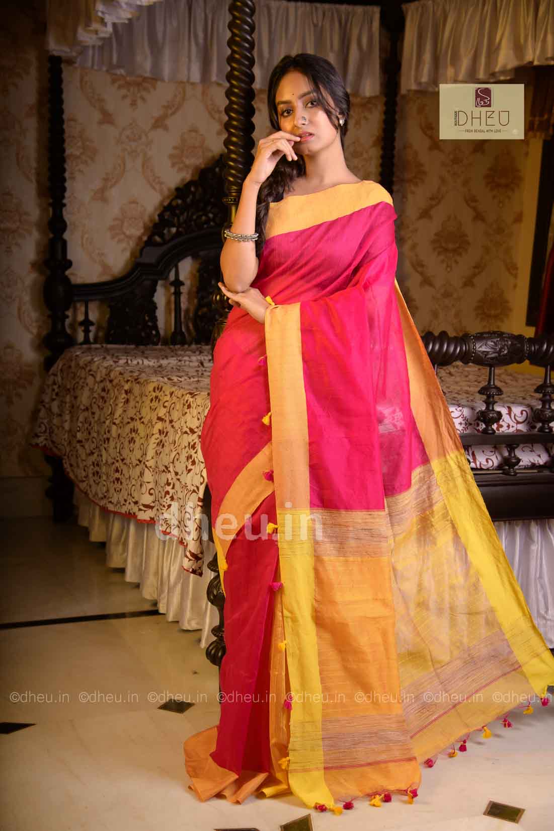 Bengal Handloom  Saree - Boutique Dheu