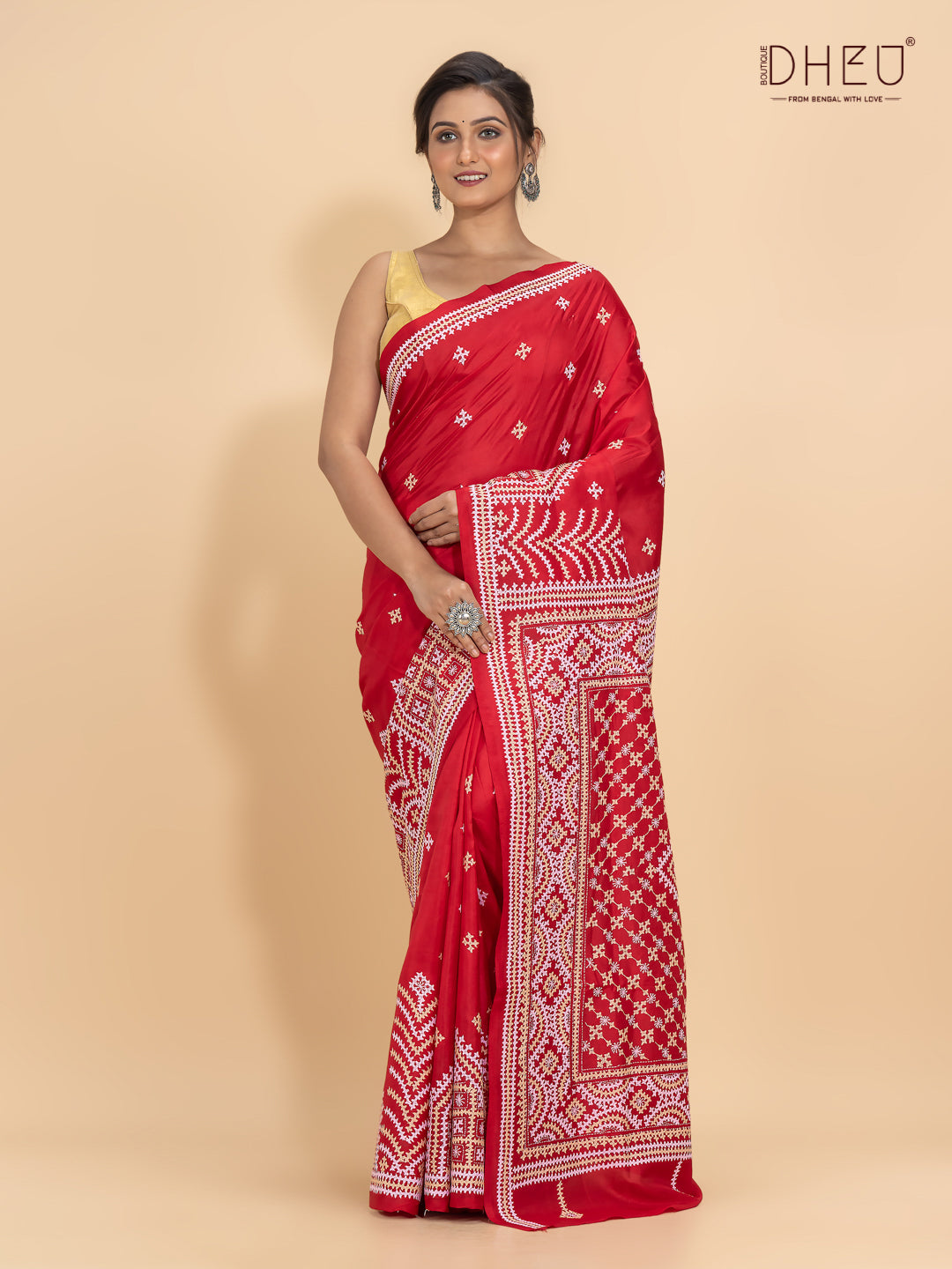tossor silk and hand embroidery saree at lowest price only at dheu.in