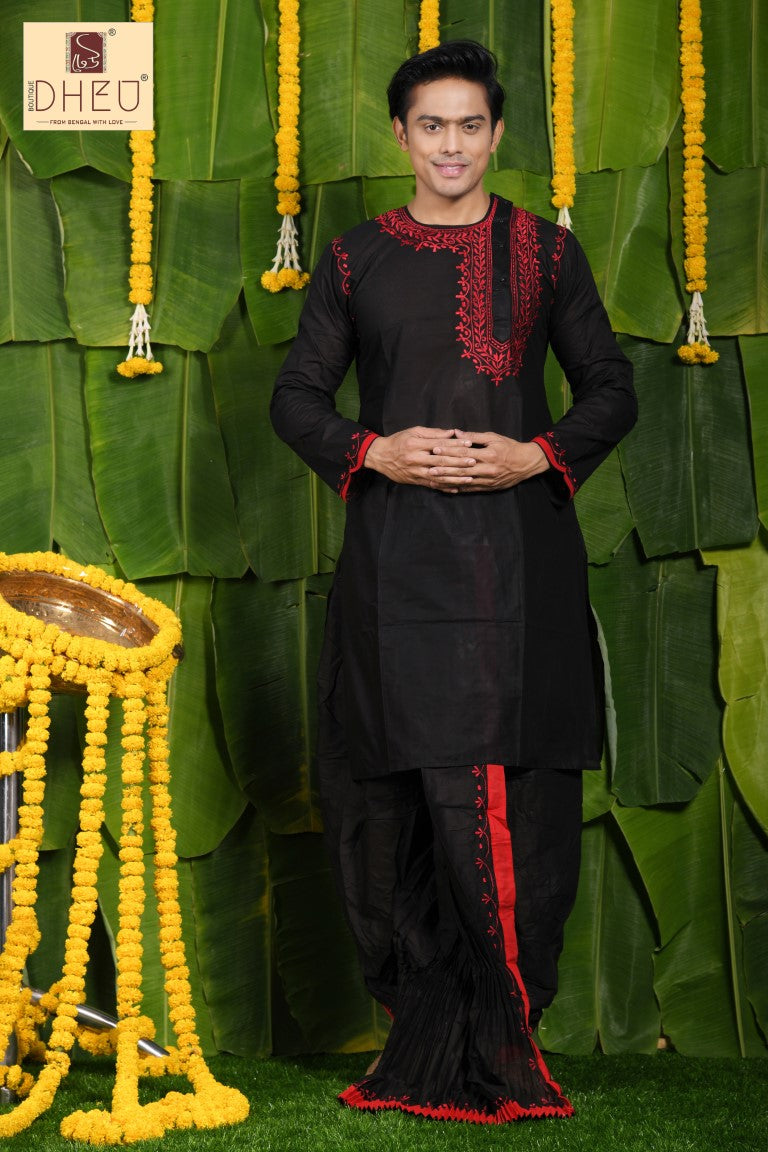 Mandanda- Dheu Designer Kurta-Dhoti(Optional)Set