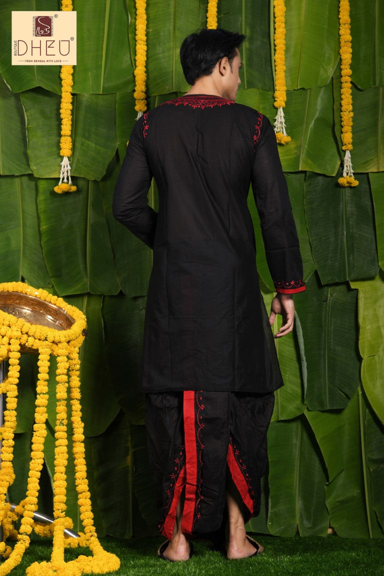 Mandanda- Dheu Designer Kurta-Dhoti(Optional)Set