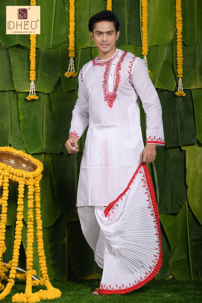 Harishchandra- Dheu Designer Kurta-Dhoti(Optional)Set