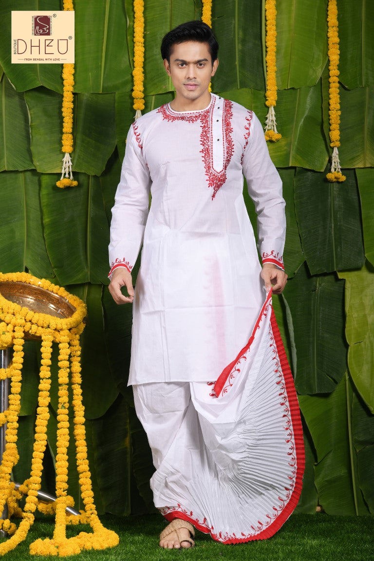 Harishchandra- Dheu Designer Kurta-Dhoti(Optional)Set