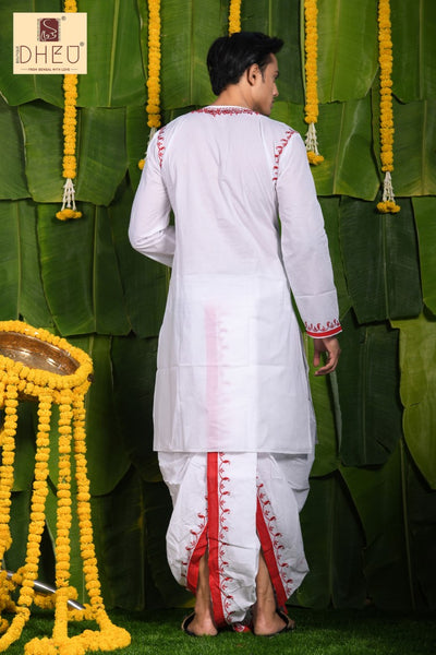 Harishchandra- Dheu Designer Kurta-Dhoti(Optional)Set