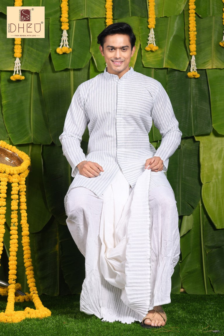 Janajajok- Dheu Designer Dhoti(Optional)Kurta Set