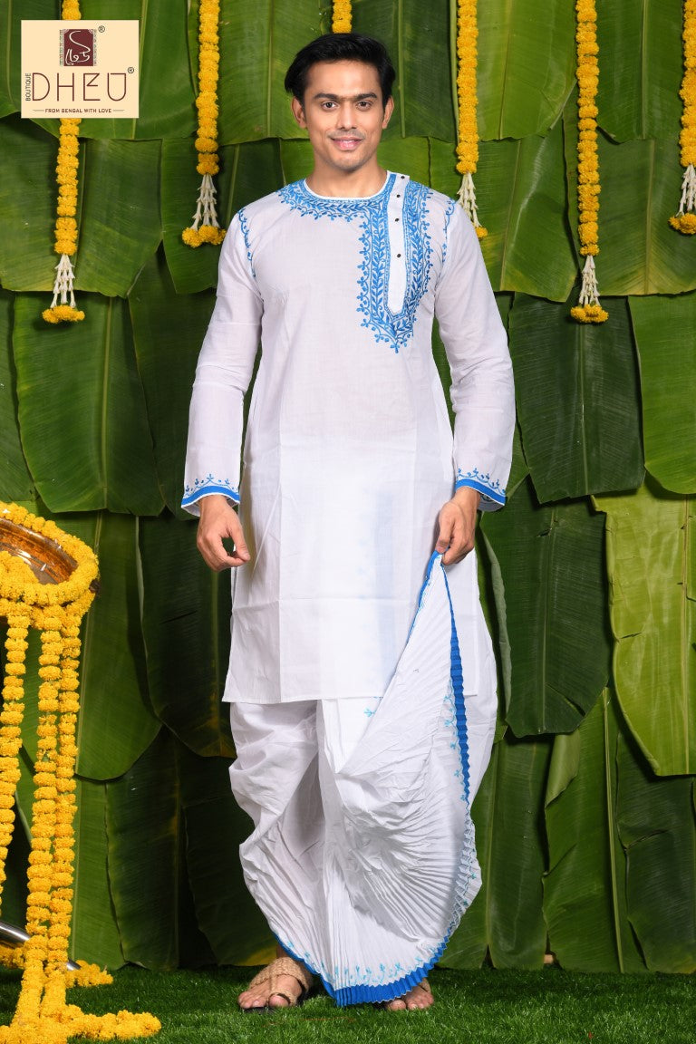 Agnishwar- Dheu Designer Kurta-Dhoti(Optional)Set