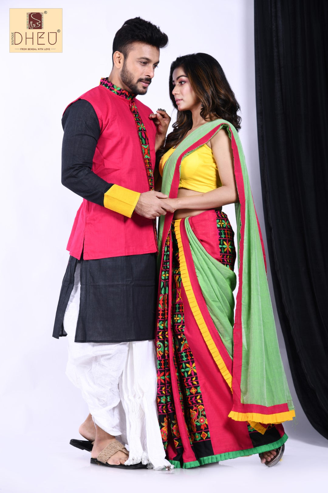 Kach ki Jodi- - Dheu Designer Mekhela Couple set