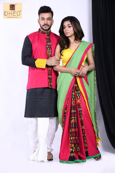 Kach ki Jodi- - Dheu Designer Mekhela Couple set