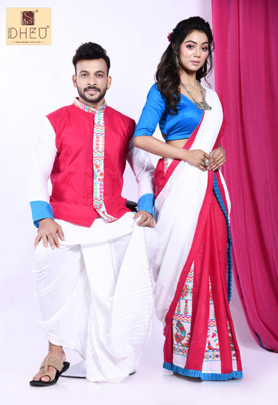 Rani ki Vav- - Mekhela-Kurta Couple Set