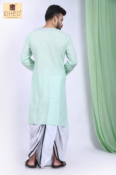 Bangalibabu - Dheu Designer Dhoti(Optional)Kurta Set