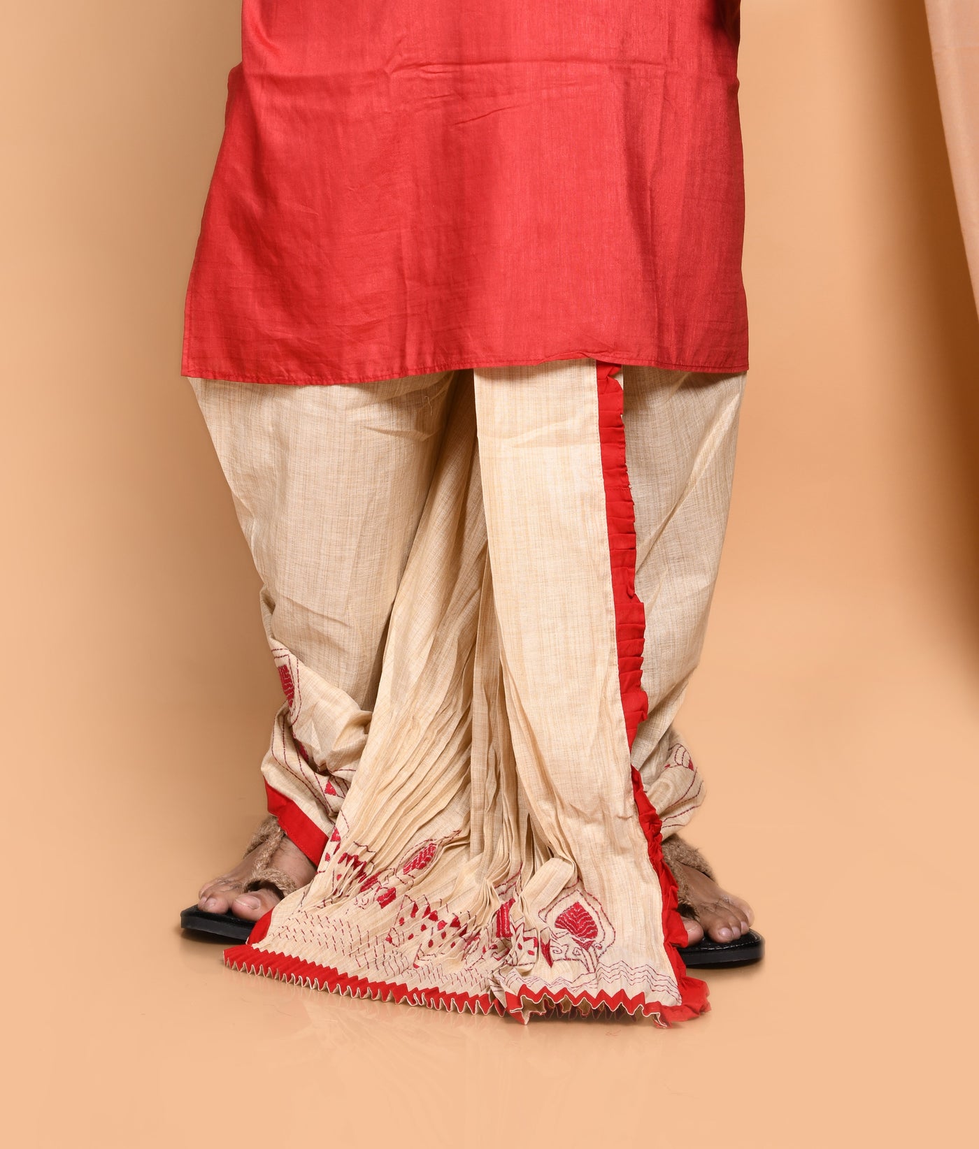Designer Kantha Dhoti- Ready to wear