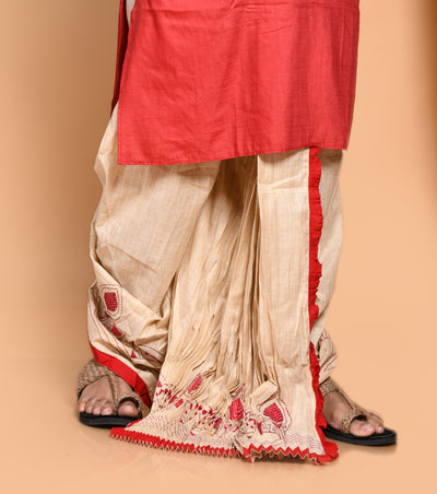 Designer Kantha Dhoti- Ready to wear