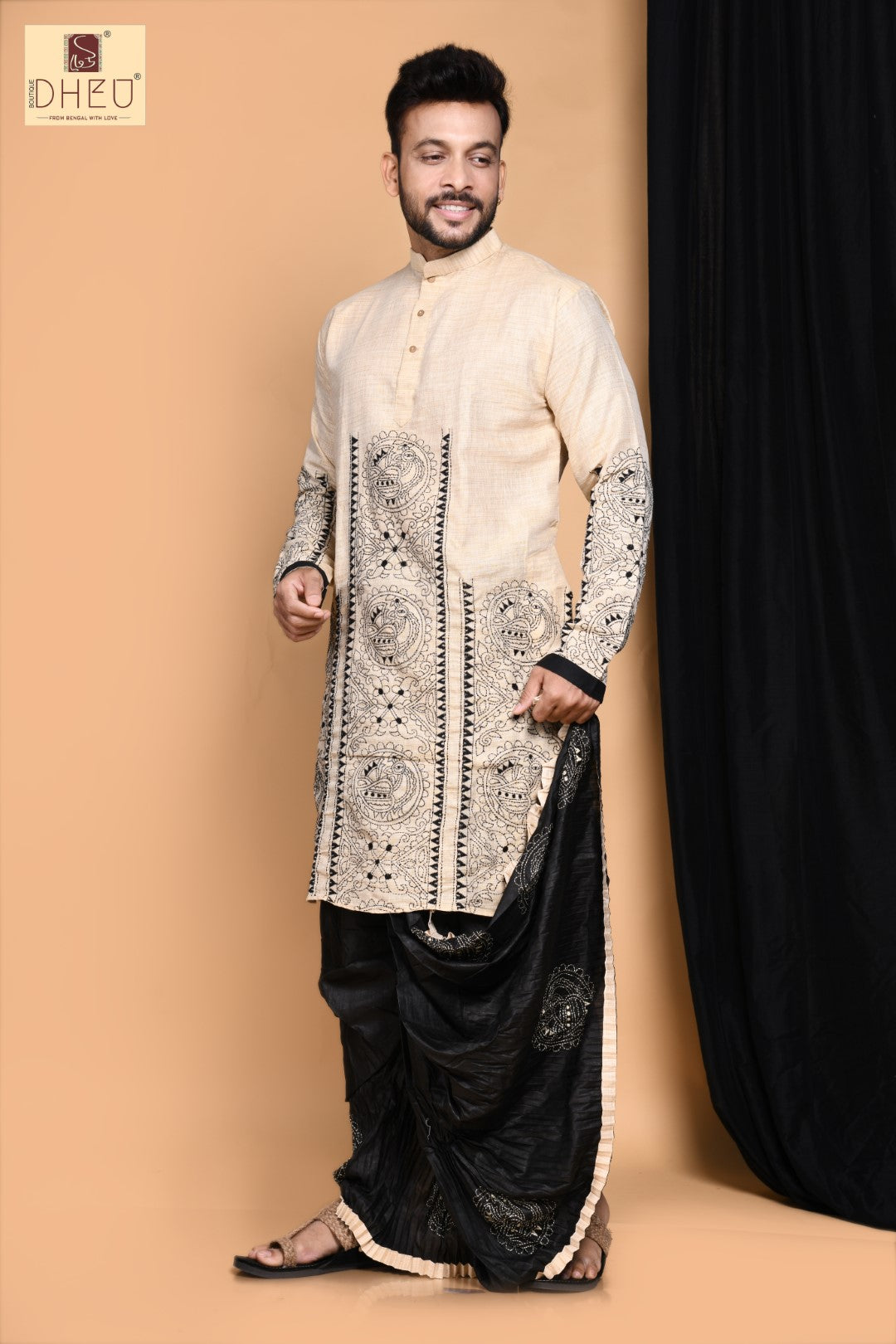 Raj Kahini- Dheu Designer Silk  Dhoti(Optional)Kurta Set