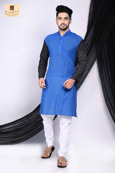 Monkshood Blue- Mekhela Couple set