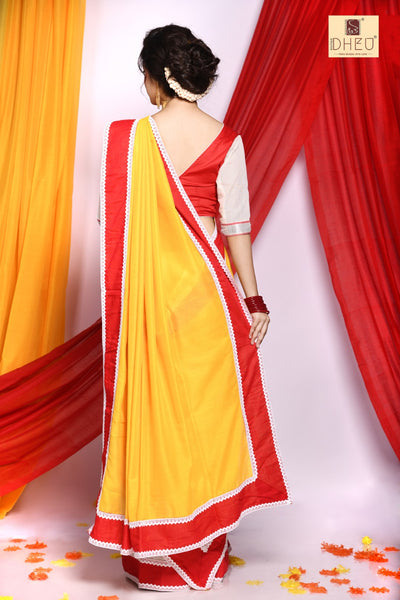 Gaye Holud- Dheu Designer Mekhela Couple set