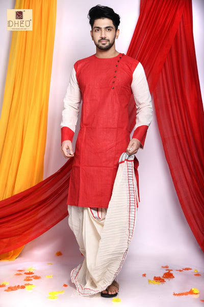 Gaye Holud- Dheu Designer Mekhela Couple set