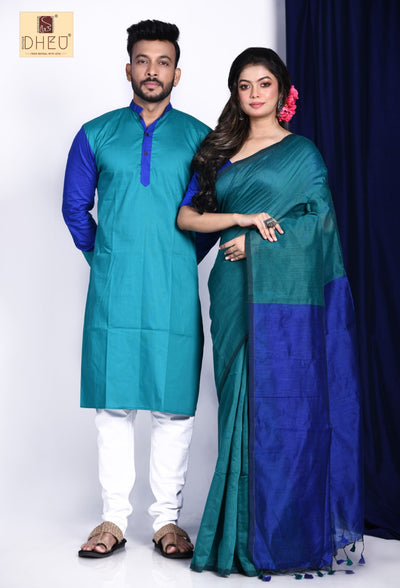 Tum Ho to- Saree-Kurta Couple Set