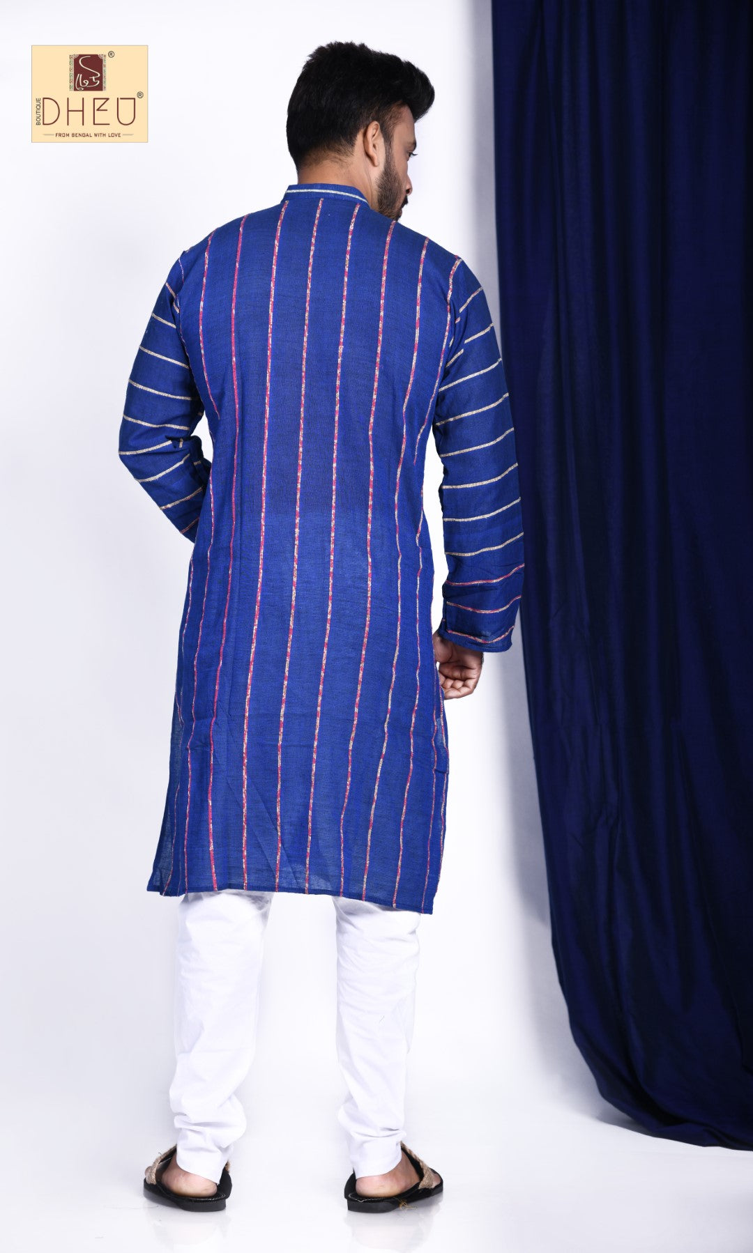 Periwinkle Blue- Khadi Couple Set