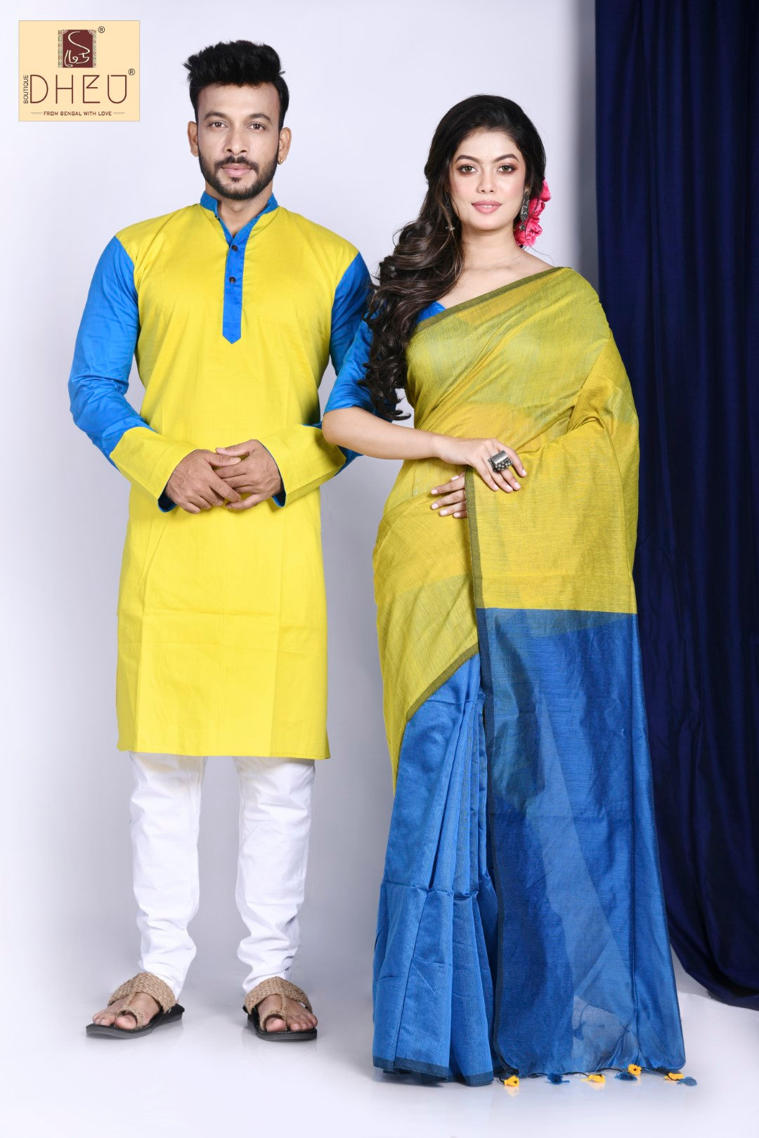 Ok Jaanu- Saree-Kurta Couple Set