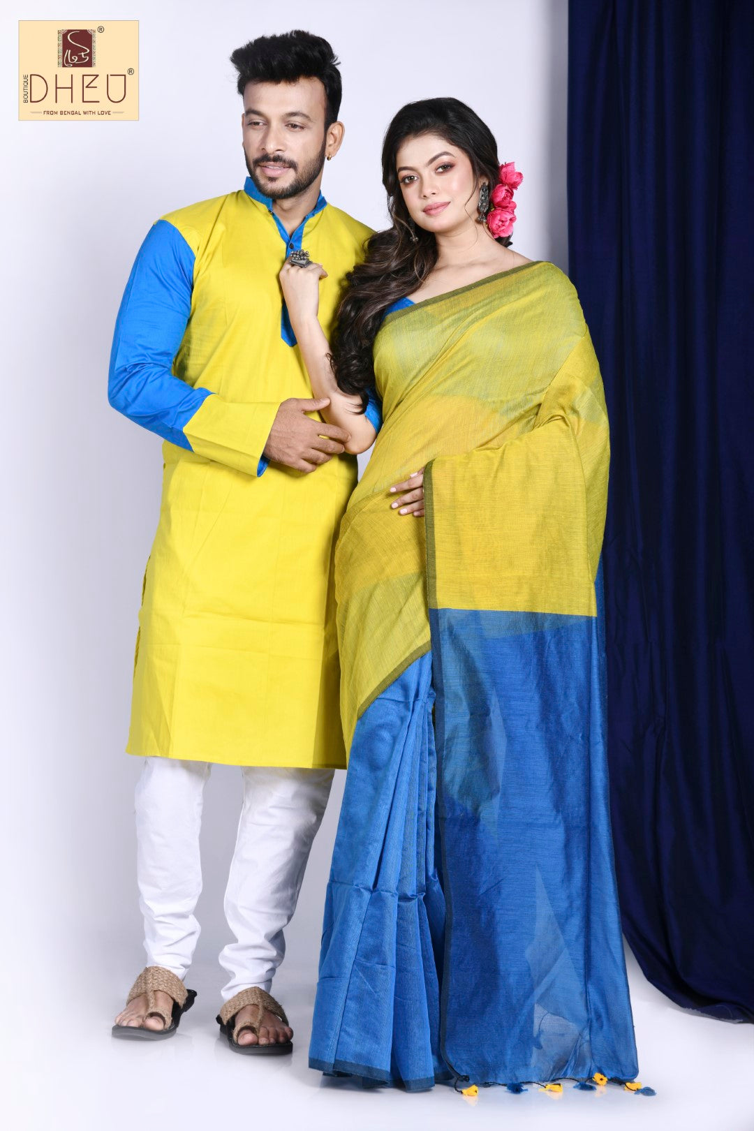 Ok Jaanu- Saree-Kurta Couple Set