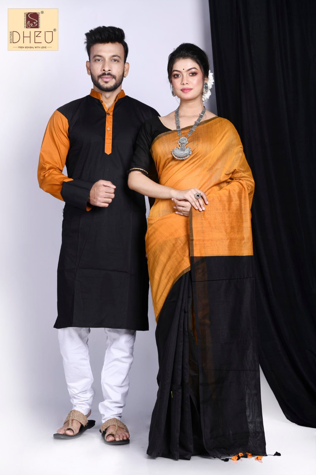 Saathiya- Saree-Kurta Couple set