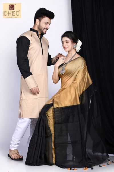 Shuddh Desi Romance-Saree-Kurta-Couple Set