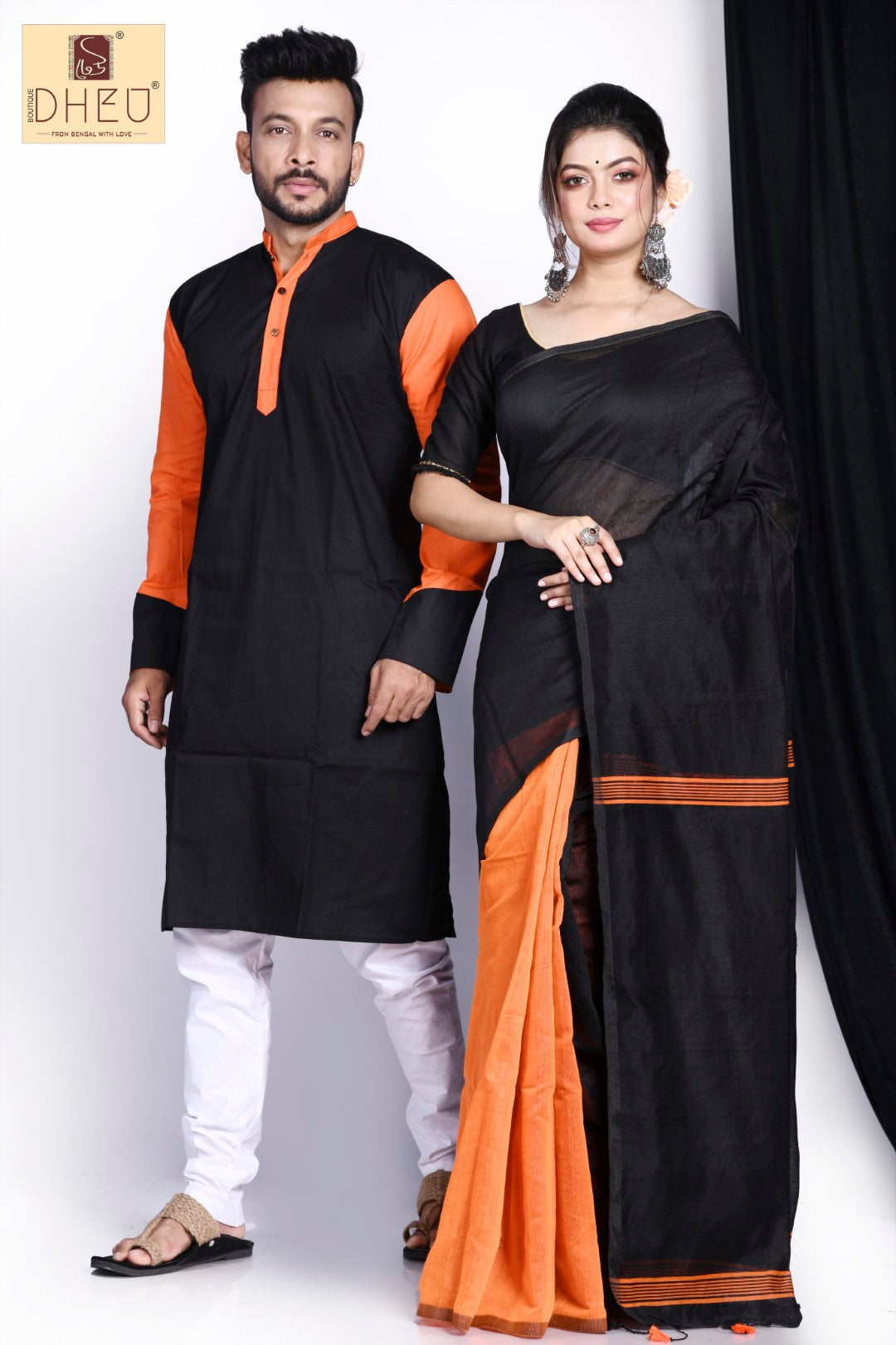 Hum Tum-Kurta-Saree Couple Set